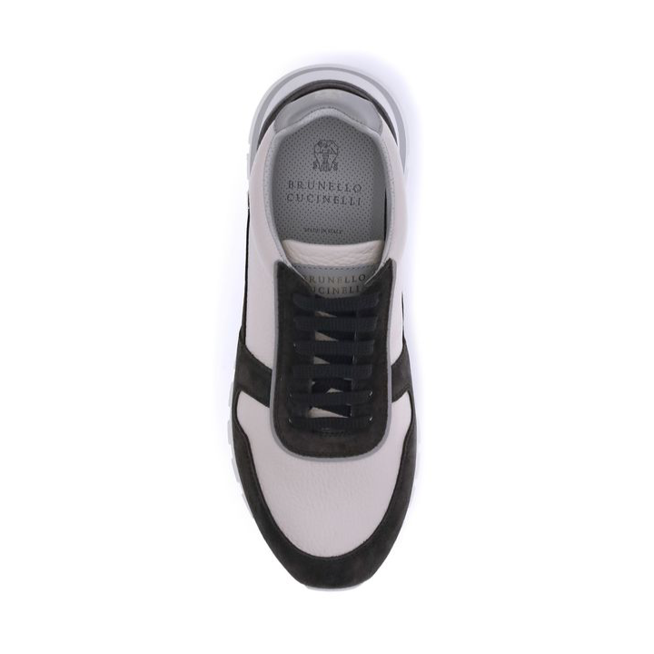 Brunello Cucinelli Leather & Suede Summer Men's Sneakers