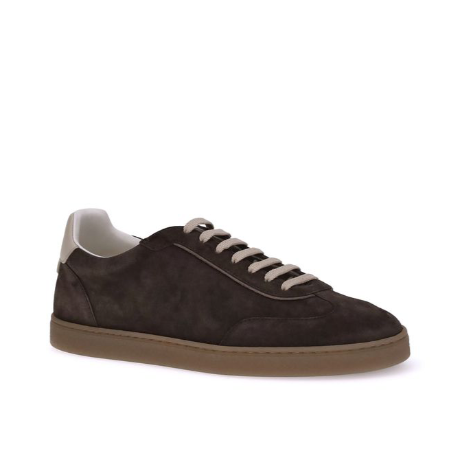 Brunello Cucinelli Brown Suede Sneakers