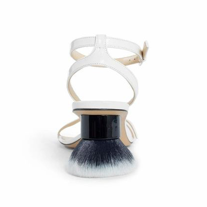 Loewe Petal Brush Leather Sandals