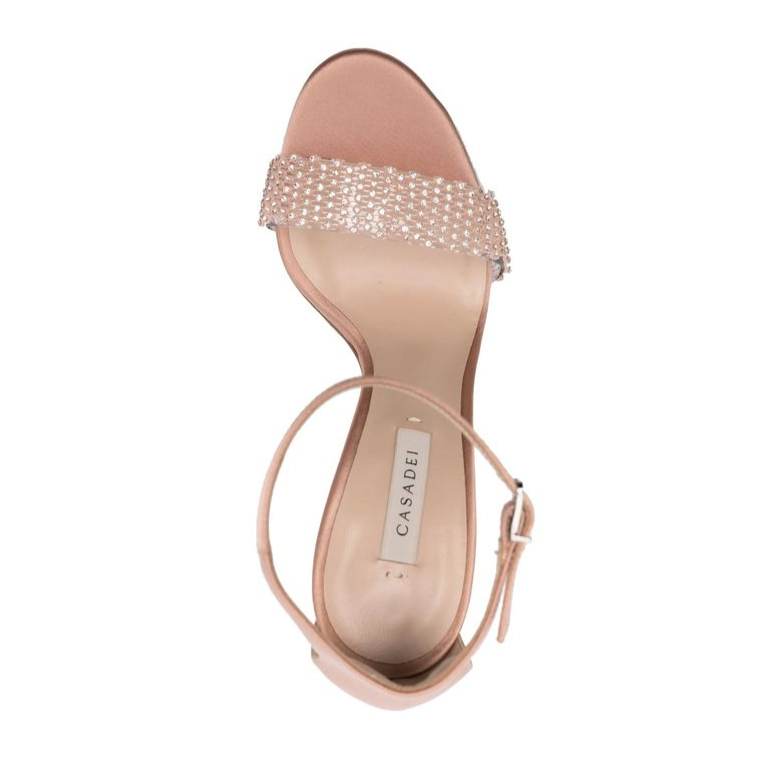 Casadei 100mm Blade Twenties Satin Sandals