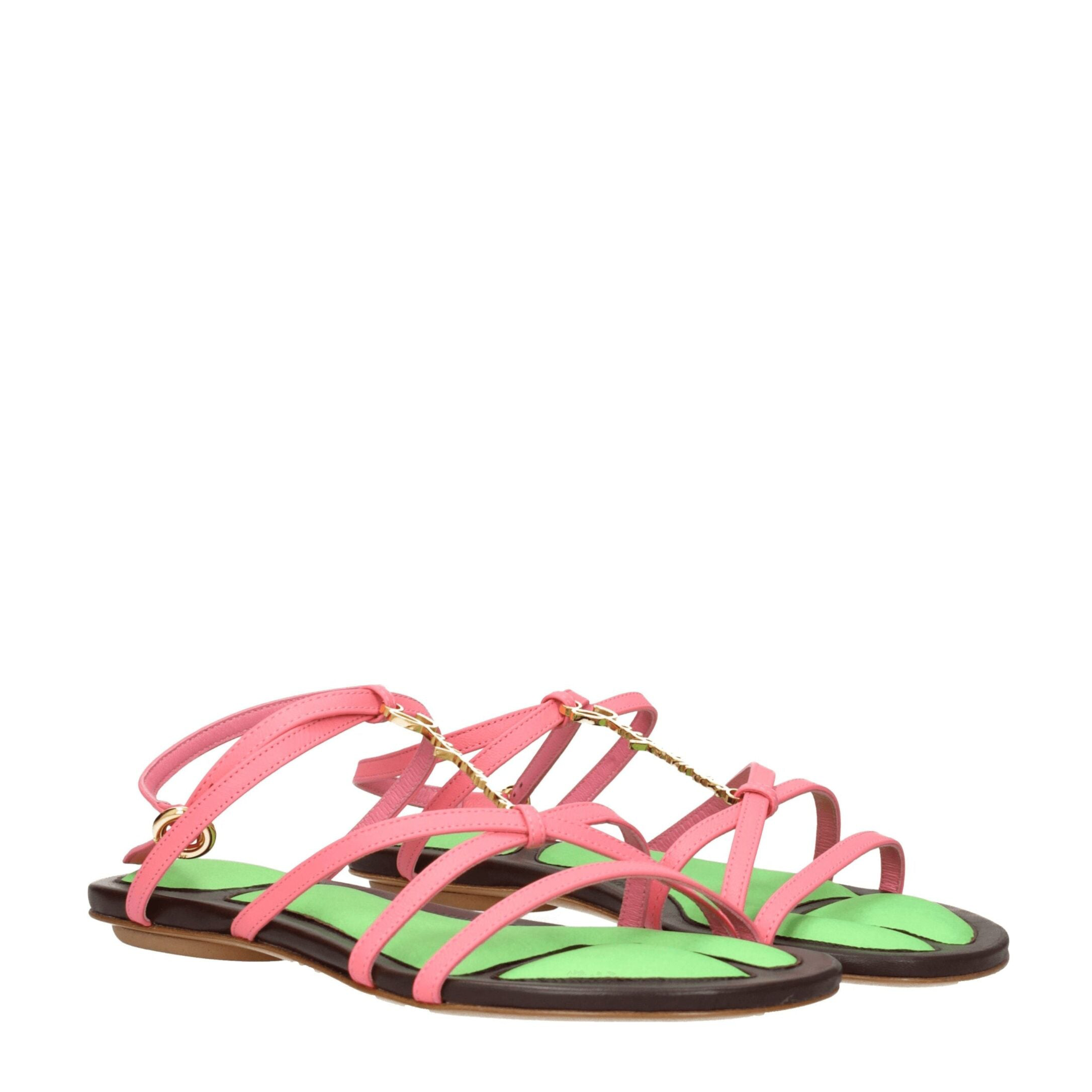Jacquemus Pink Leather Sandal