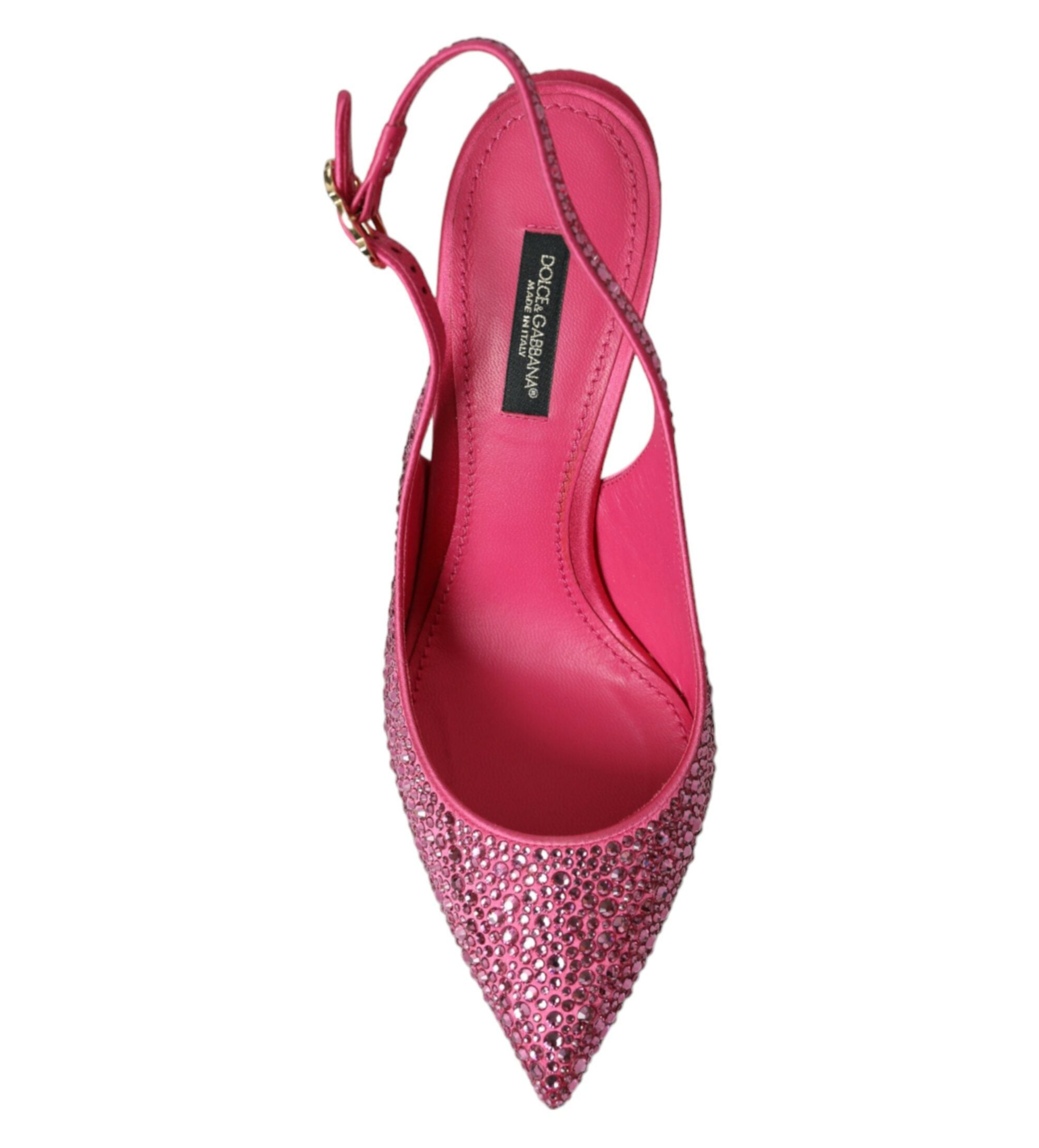 Dolce & Gabbana Pink Slingbacks Crystal Pumps