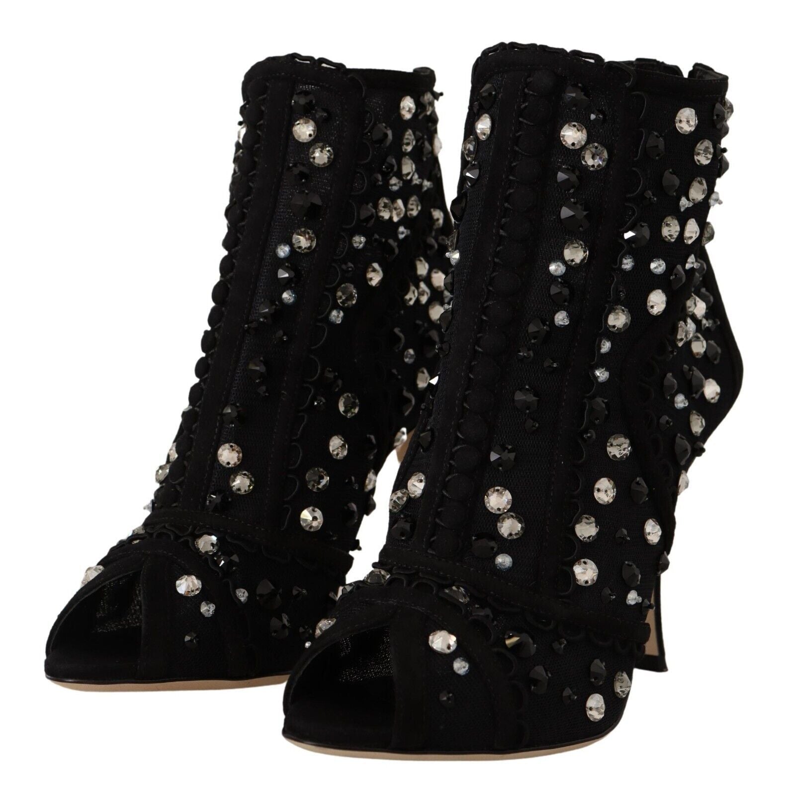 Dolce & Gabbana Embellished Crystal Booties