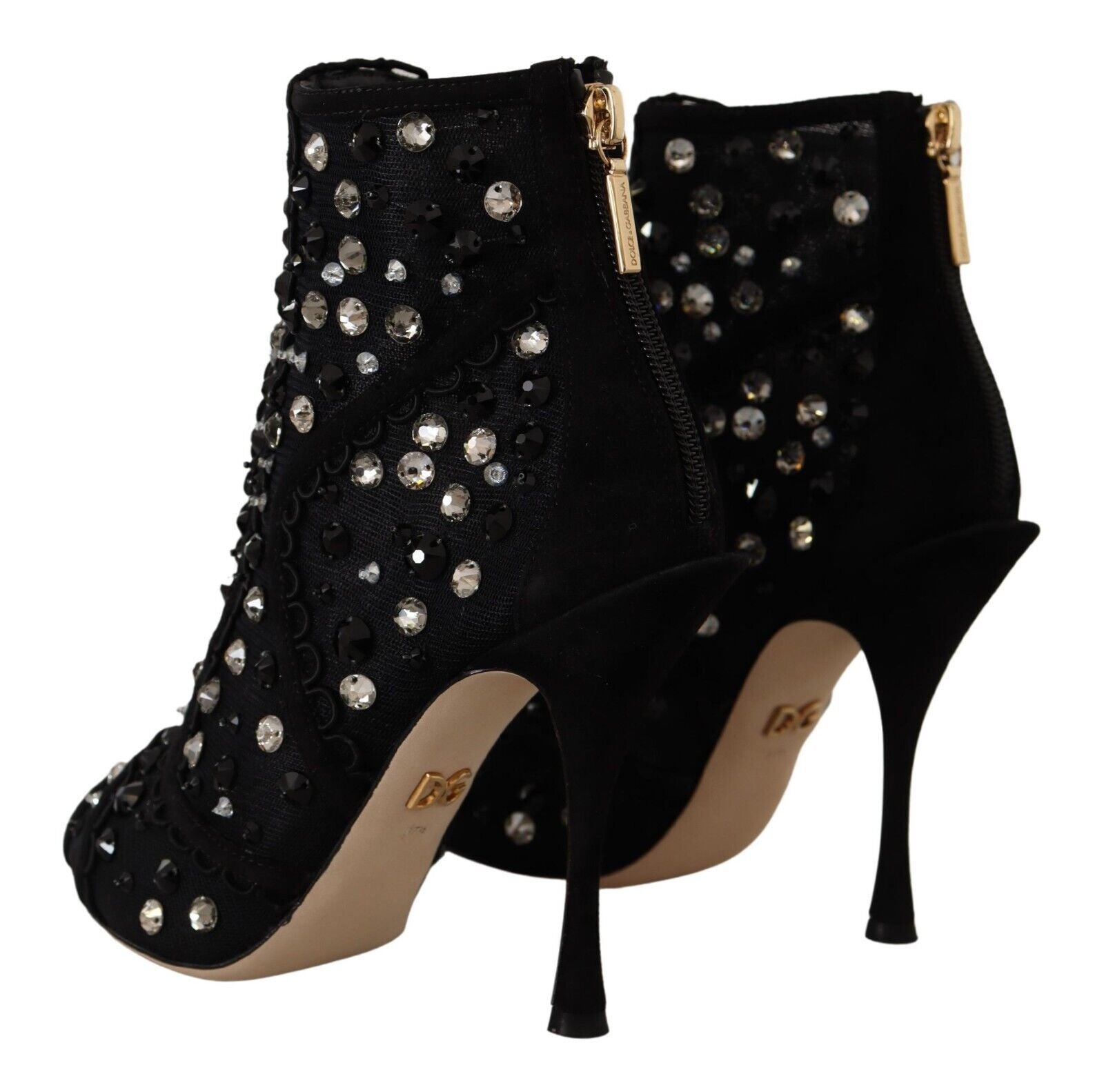 Dolce & Gabbana Embellished Crystal Booties