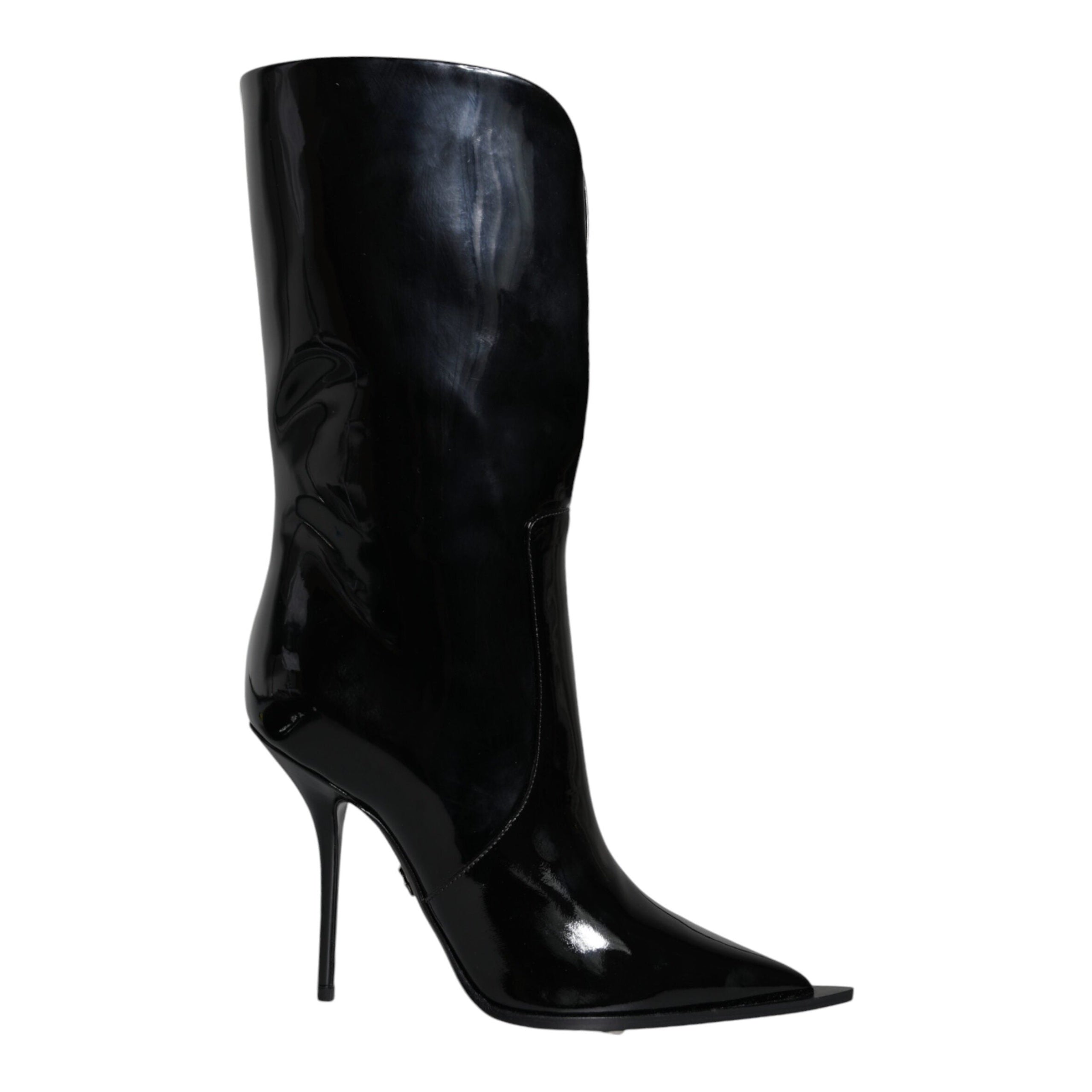 Dolce & Gabbana Black Patent Leather Boots