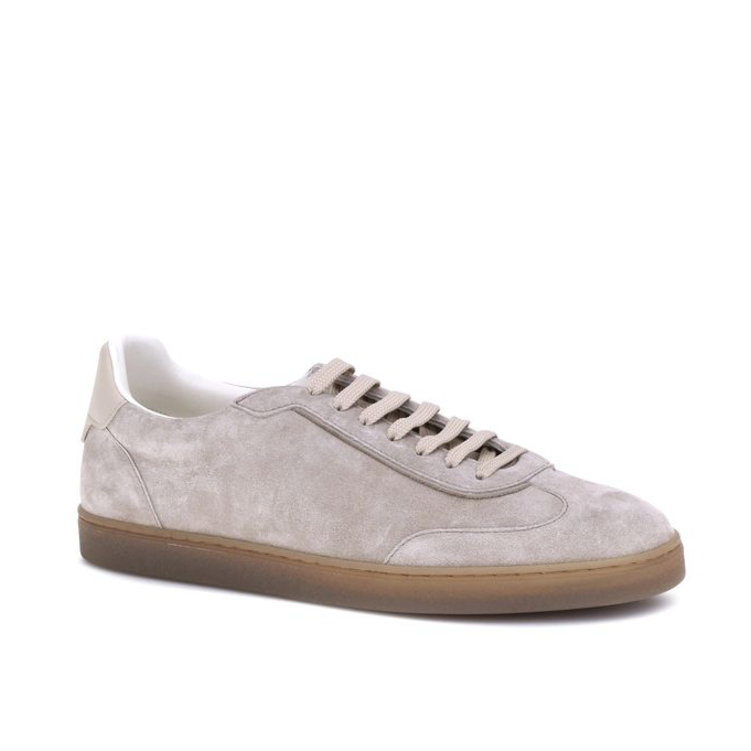 Brunello Cucinelli Gray Suede Men’s Sneakers