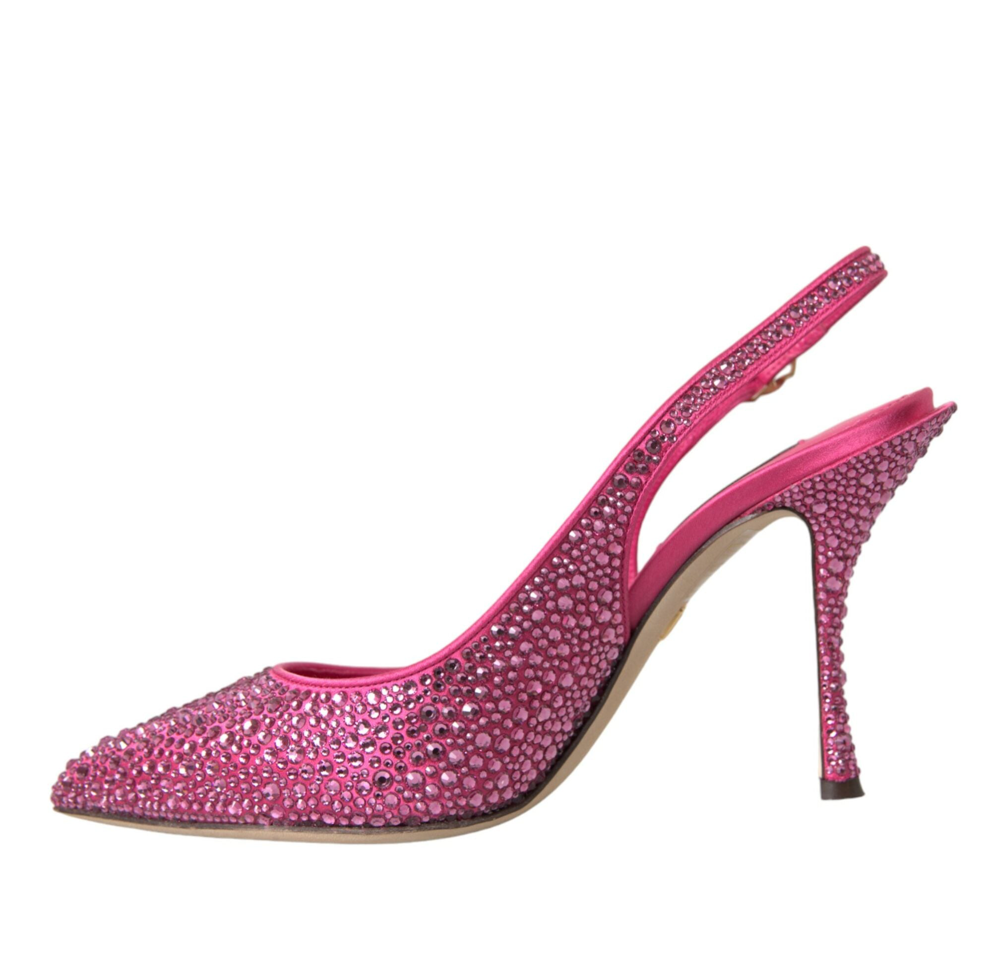 Dolce & Gabbana Pink Slingbacks Crystal Pumps