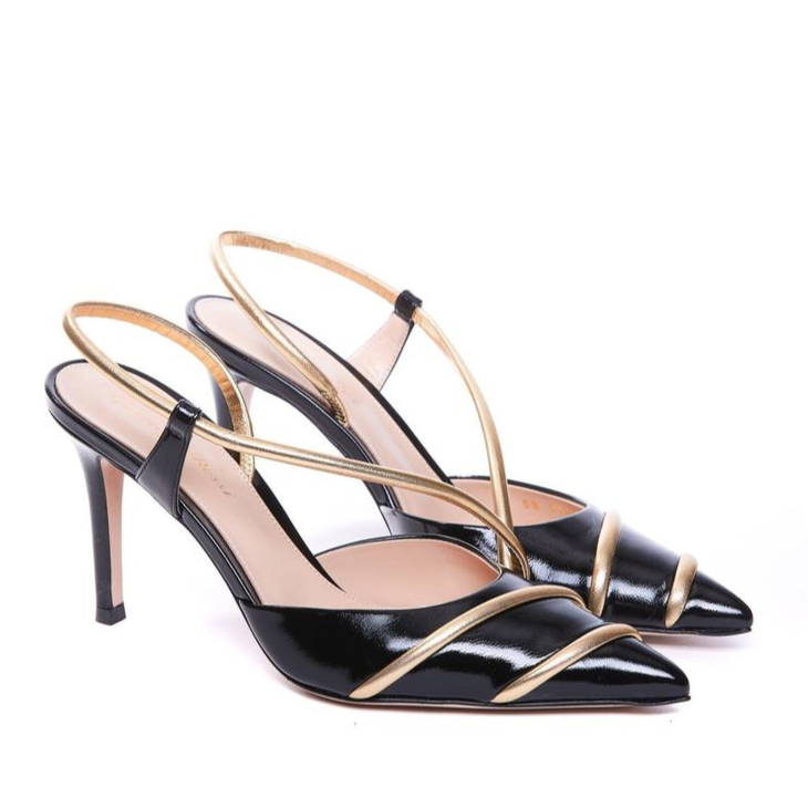 Gianvito Rossi Leather Slingback Pumps
