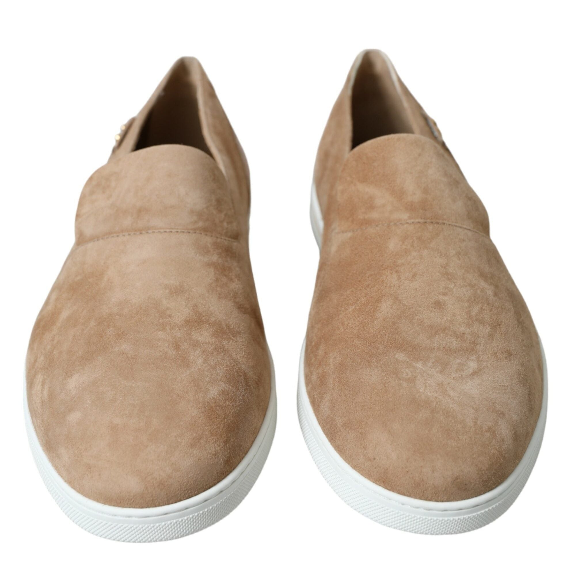 Dolce & Gabbana Beige Suede Caiman Loafers