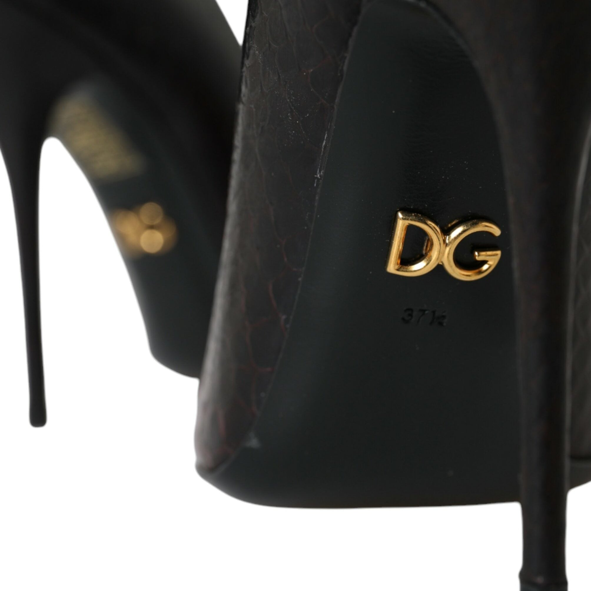 Dolce & Gabbana Multicolor Exotic Leather Heels