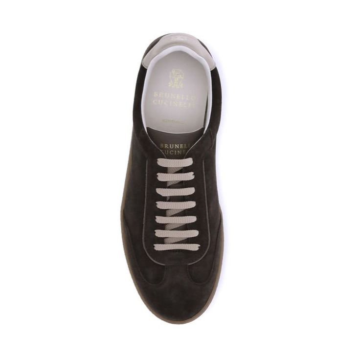 Brunello Cucinelli Brown Suede Sneakers