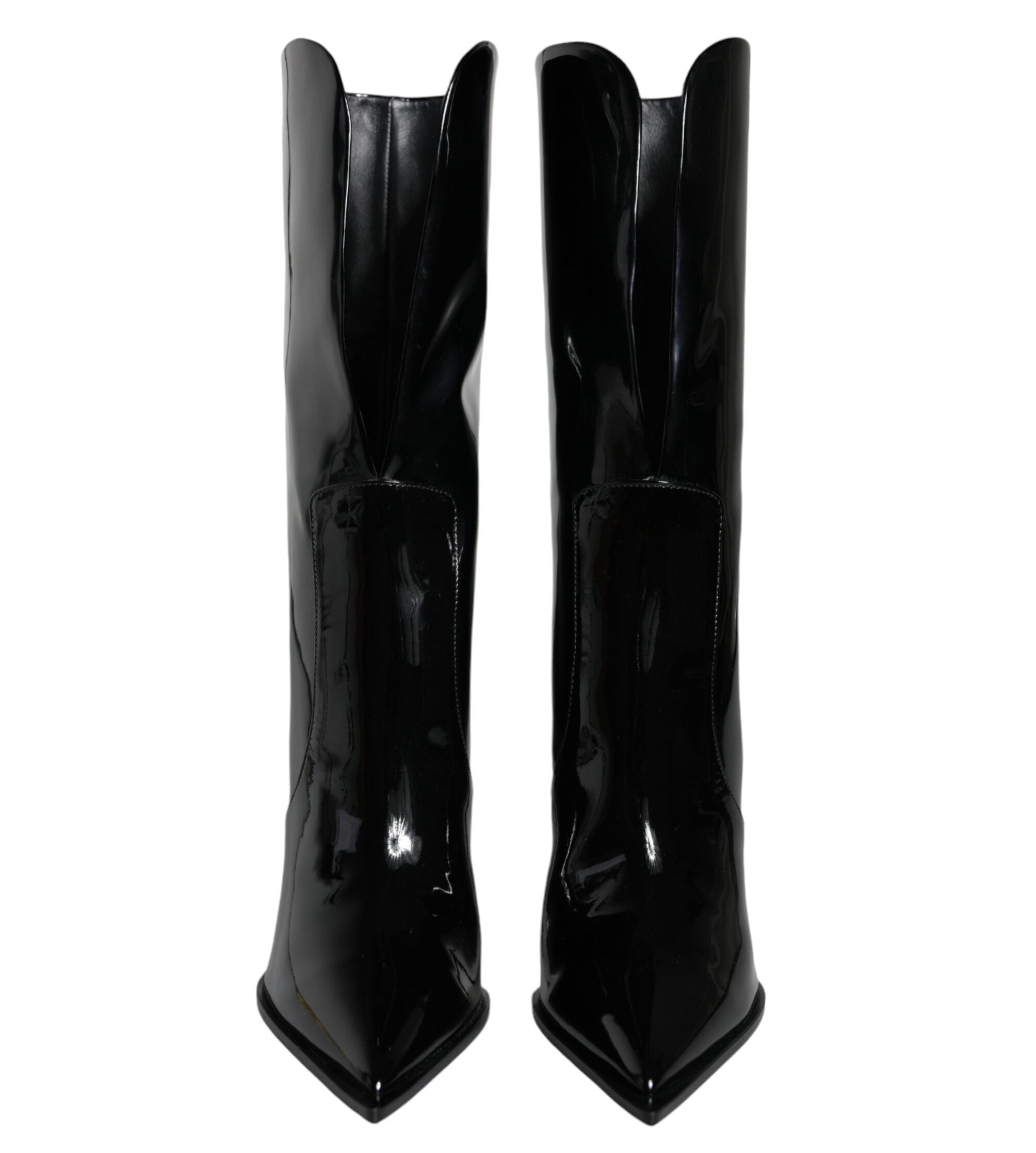 Dolce & Gabbana Black Patent Leather Boots