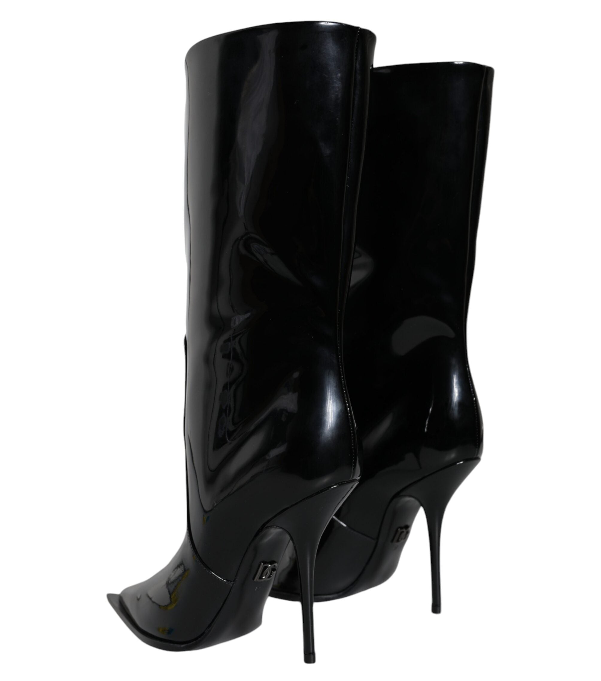 Dolce & Gabbana Black Patent Leather Boots