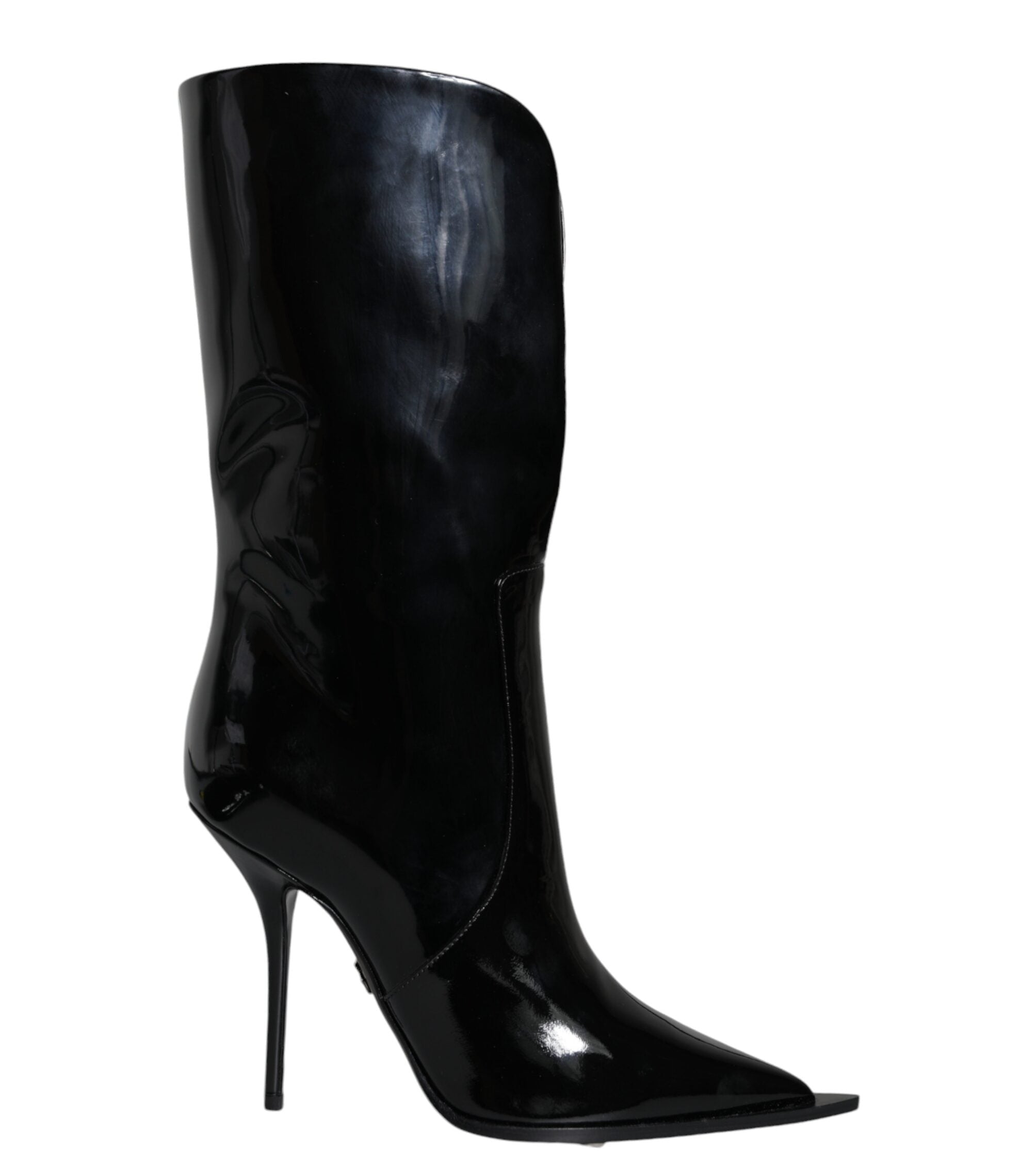 Dolce & Gabbana Black Patent Leather Boots