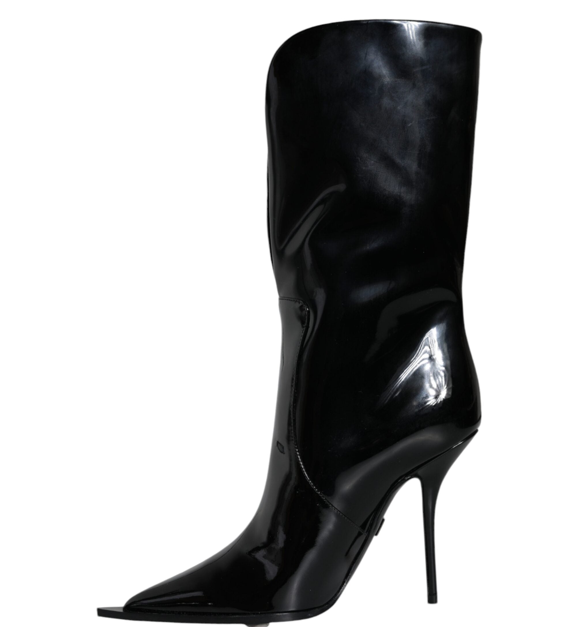 Dolce & Gabbana Black Patent Leather Boots
