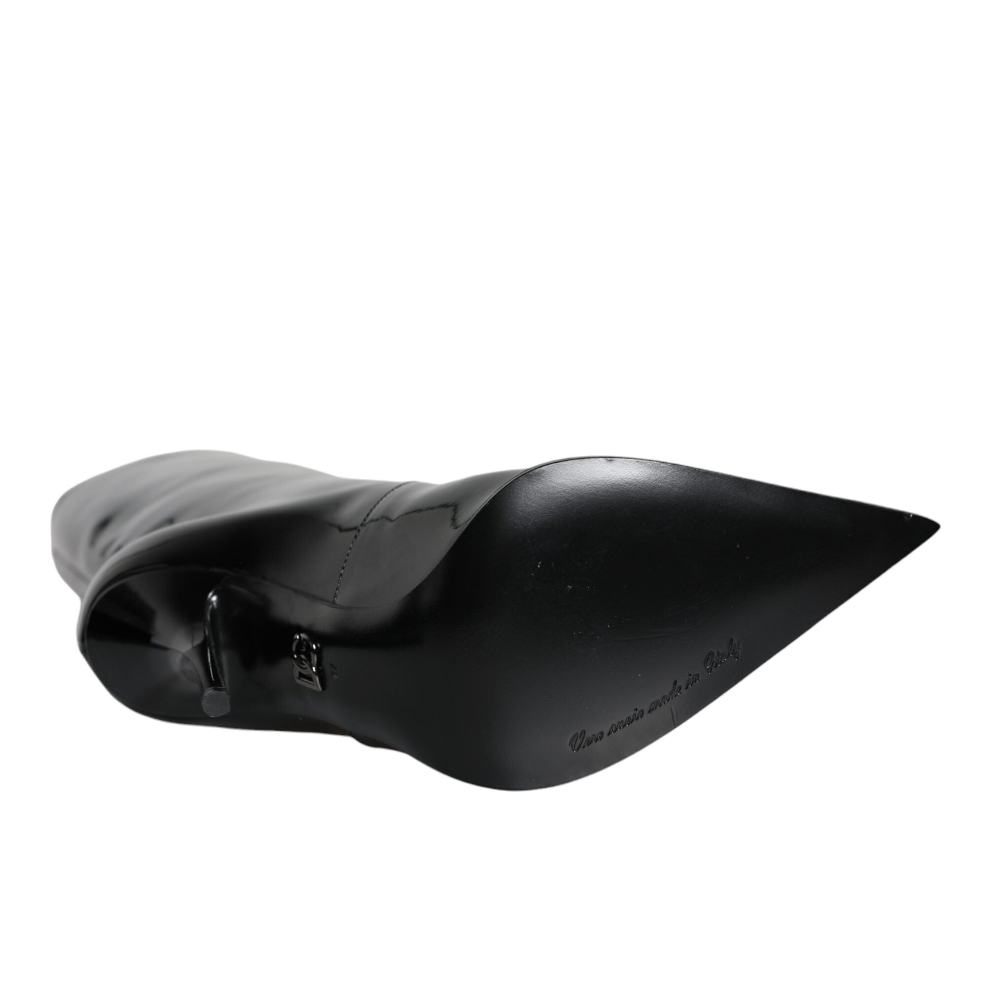 Dolce & Gabbana Black Patent Leather Boots
