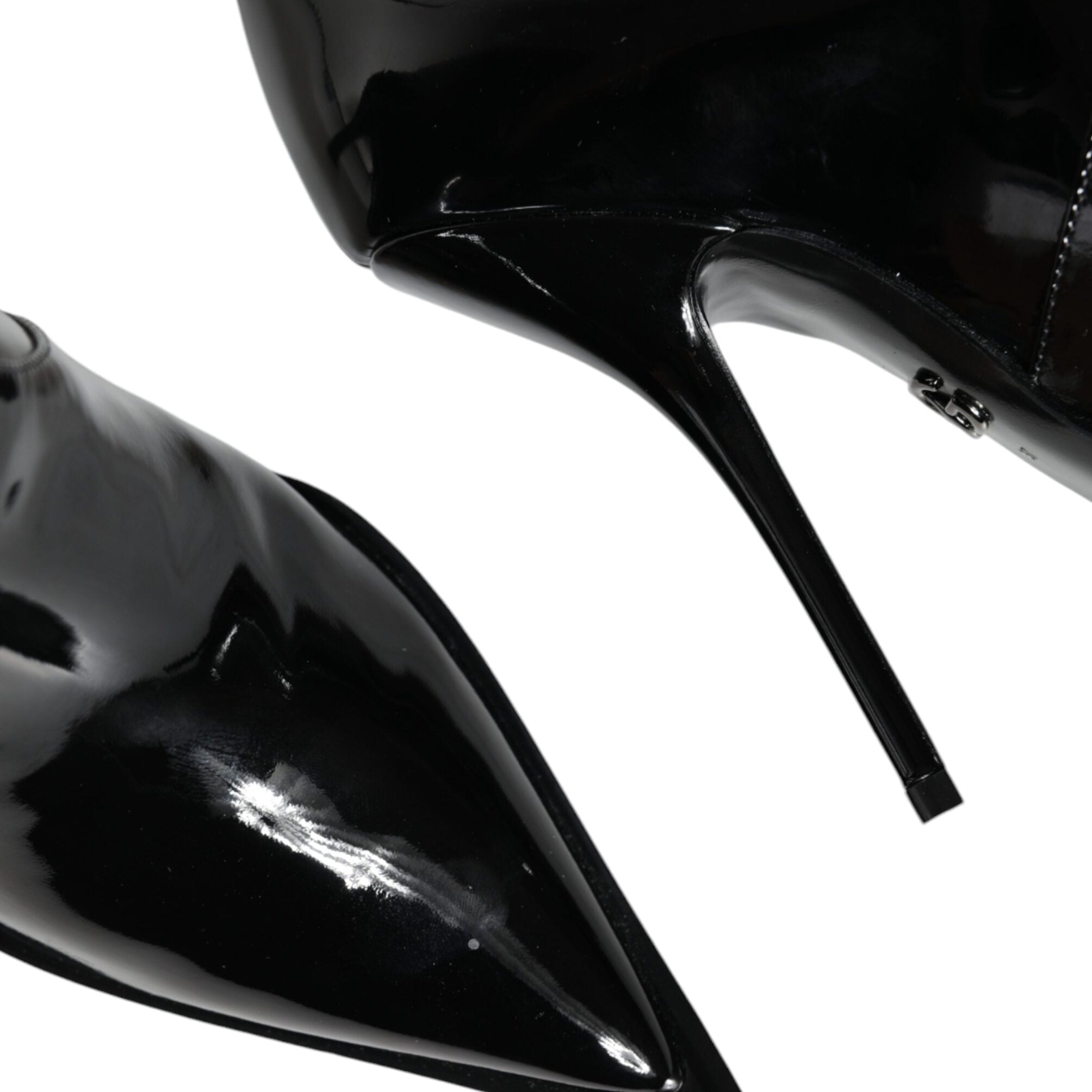Dolce & Gabbana Black Patent Leather Boots