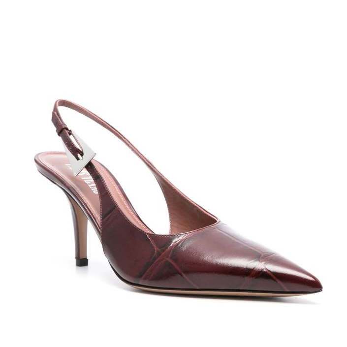 Paris Texas Jessica Leather Slingback Pumps