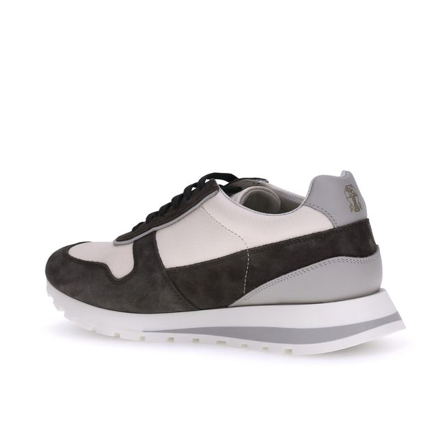 Brunello Cucinelli Leather & Suede Summer Men's Sneakers