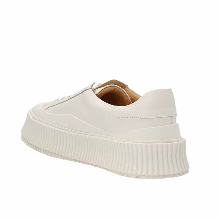Jil Sander Maxi Sole Leather Sneakers