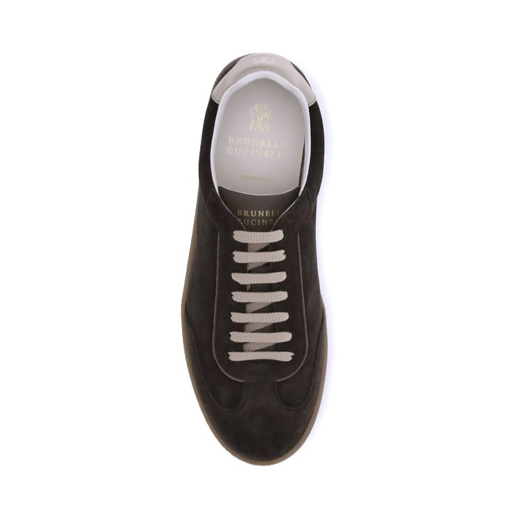 Brunello Cucinelli Brown Suede Sneakers