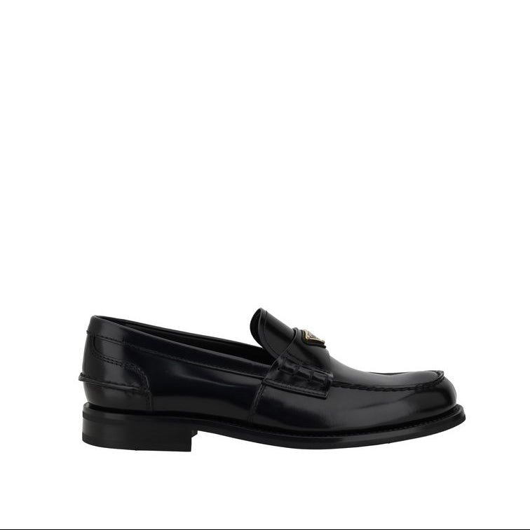Prada Triangular Plaque Men's Loafers