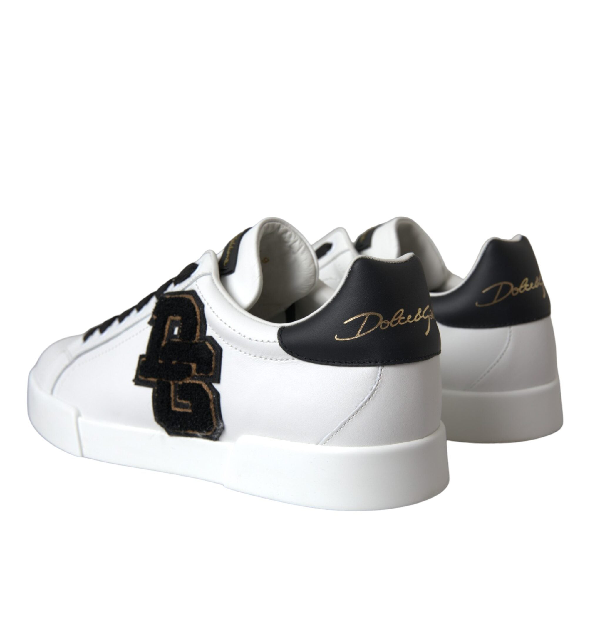 Dolce & Gabbana White DG Logo Low Top Sneakers
