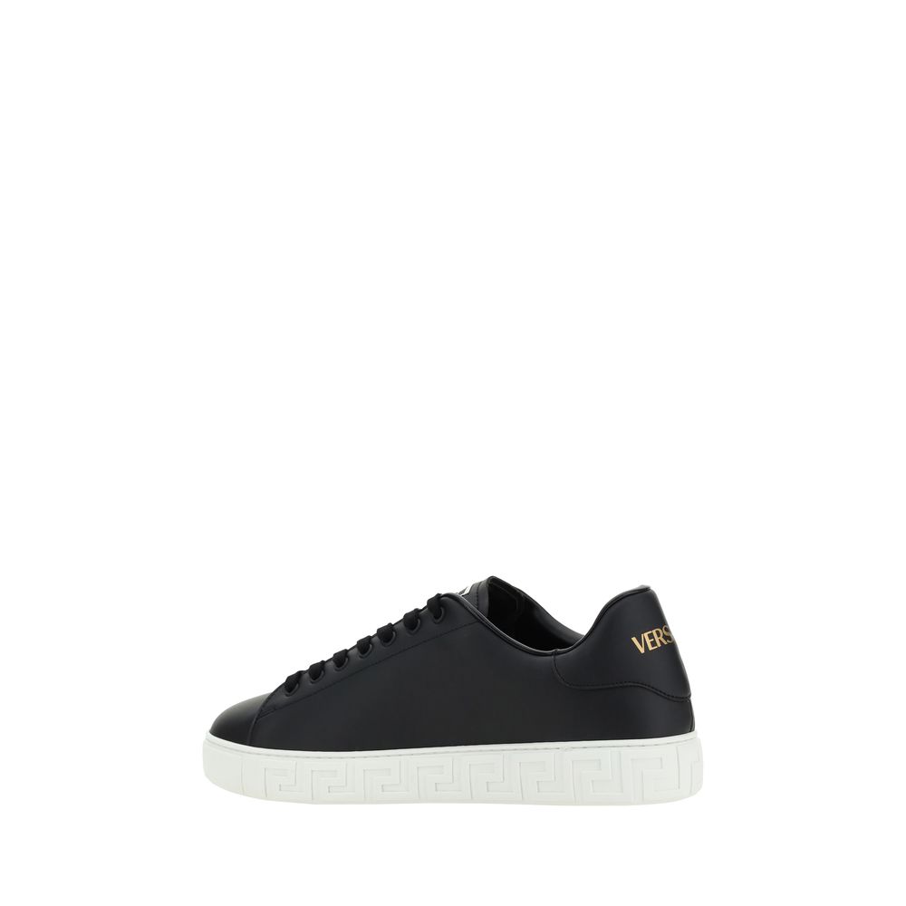 Versace Greca Men's Black Sneakers
