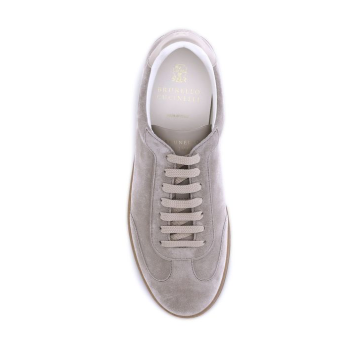 Brunello Cucinelli Gray Suede Men’s Sneakers
