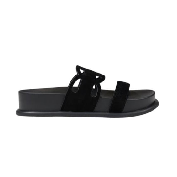 Liu Jo Black Leather Sandal