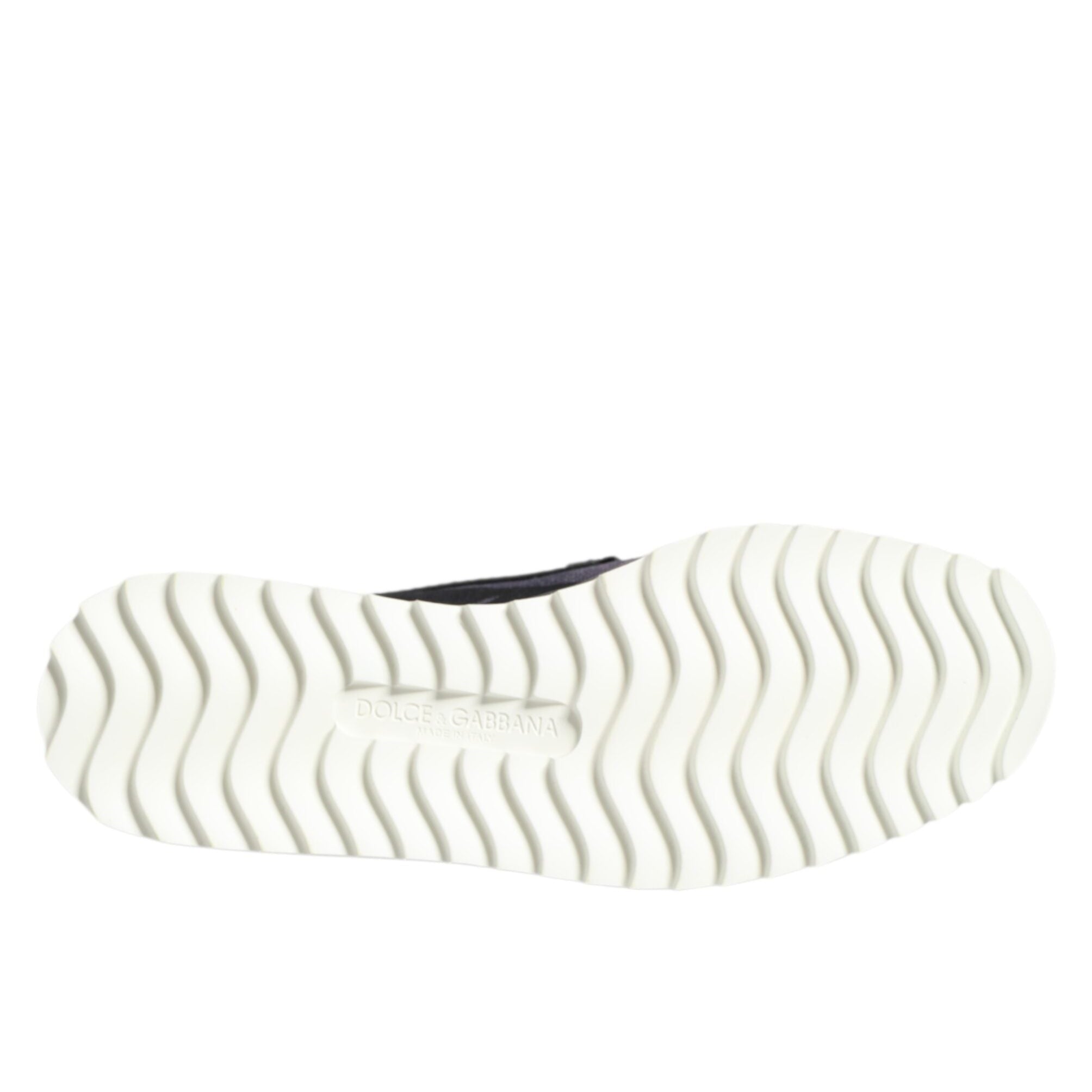 Dolce & Gabbana Black Tropical Slip On Men's Shoes