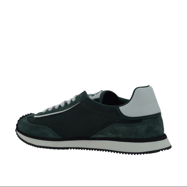 Dolce & Gabbana Forest Green Suede Tennis Sneakers