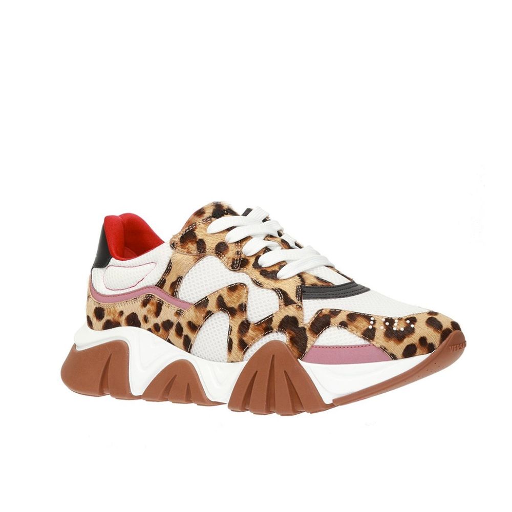 Versace Squalo Leopard Men's Sneakers