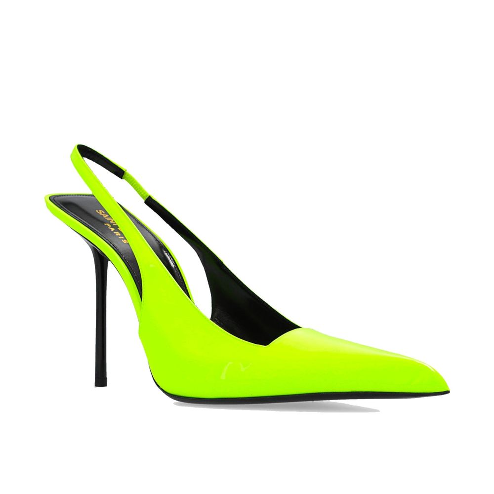 Saint Laurent Neon Kiss 105 Slingback Pumps