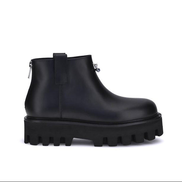 Alexander McQueen Black Platform Ankle Boots