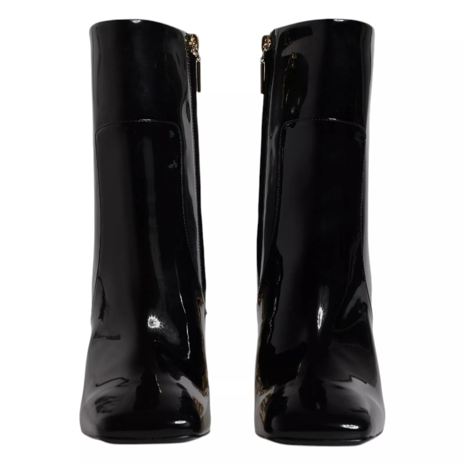 Dolce & Gabbana Black Jackie Leather Mid Calf Boots