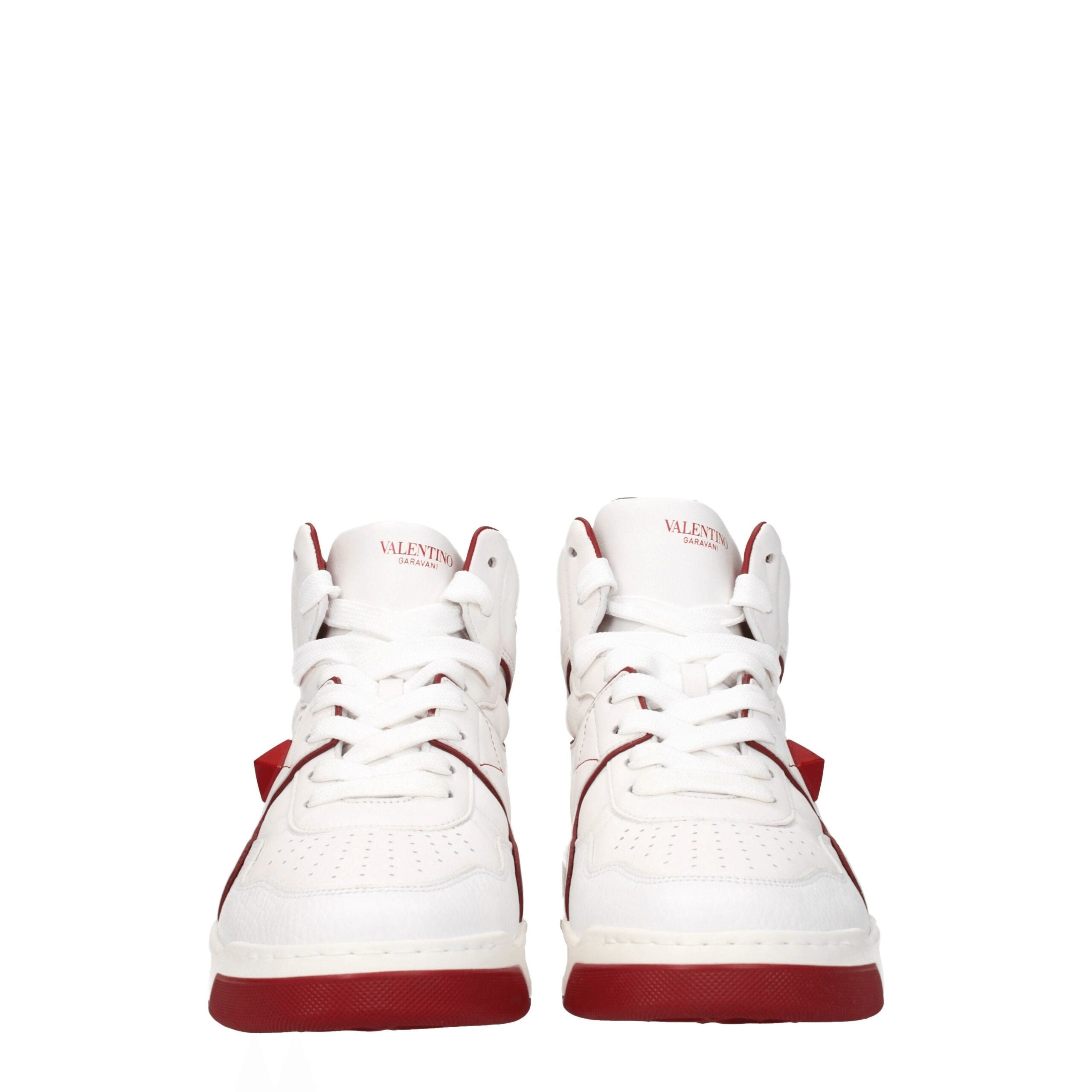 Valentino Garavani White HighTop Leather Sneakers
