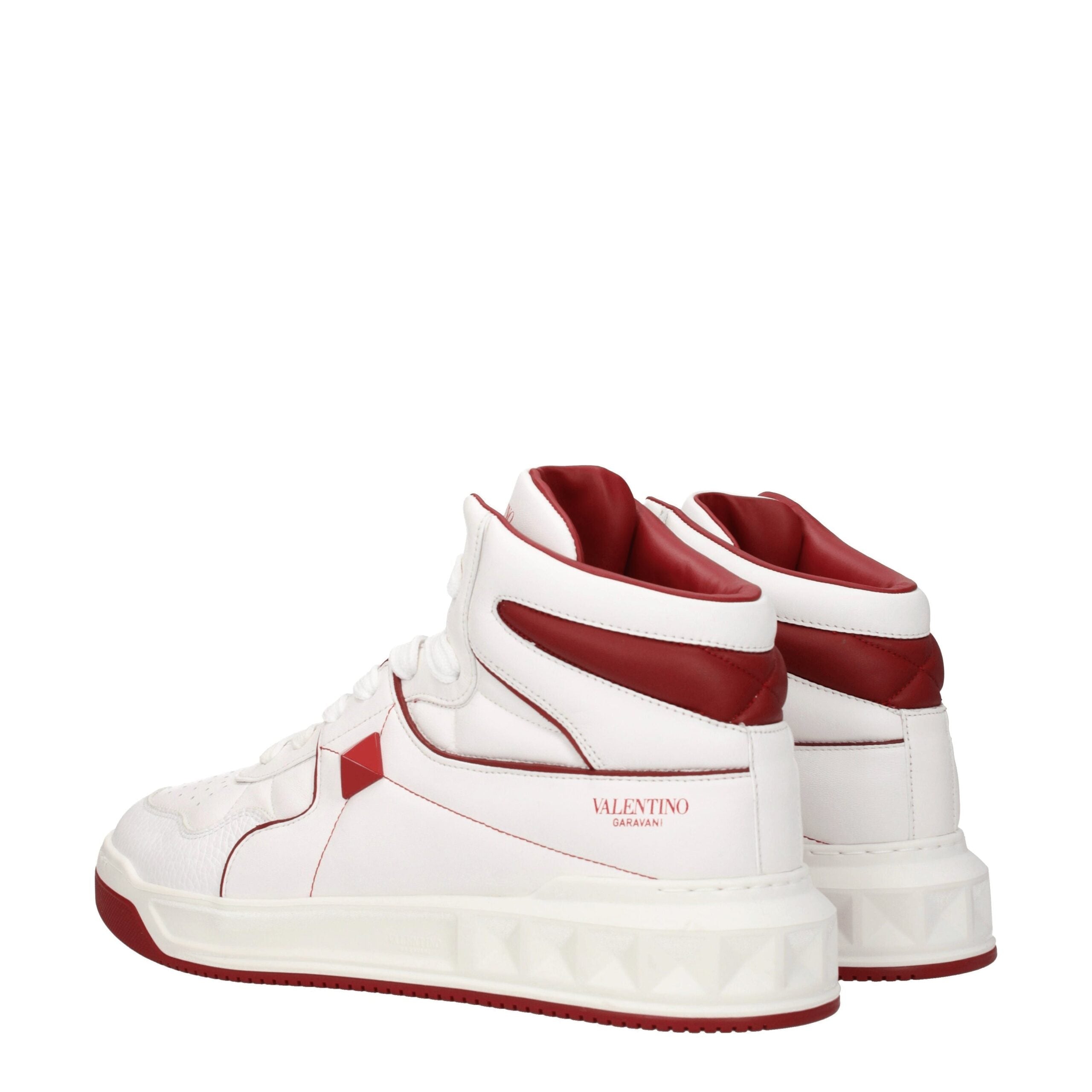 Valentino Garavani White HighTop Leather Sneakers