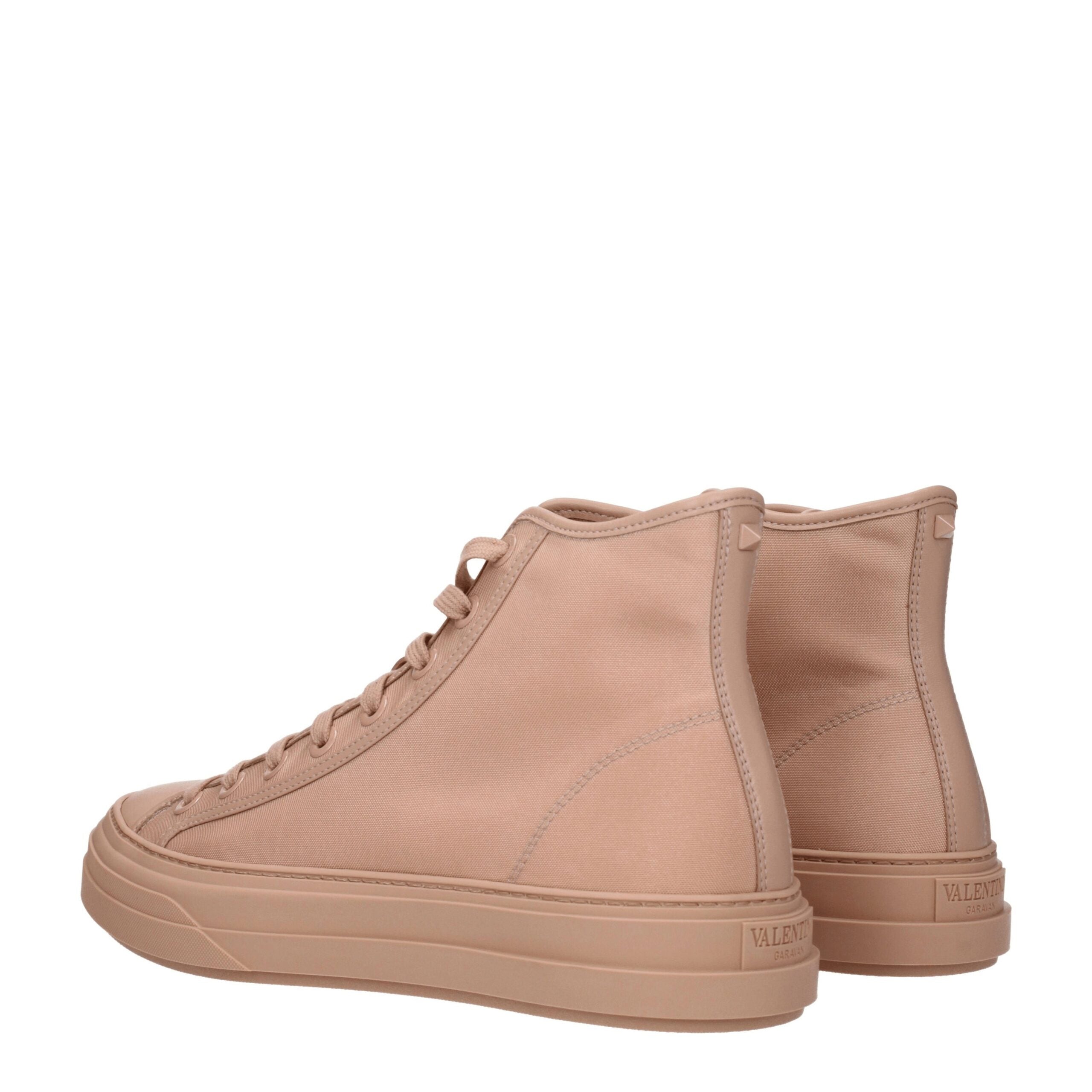 Valentino Garavani Beige Fabric Men's Sneakers