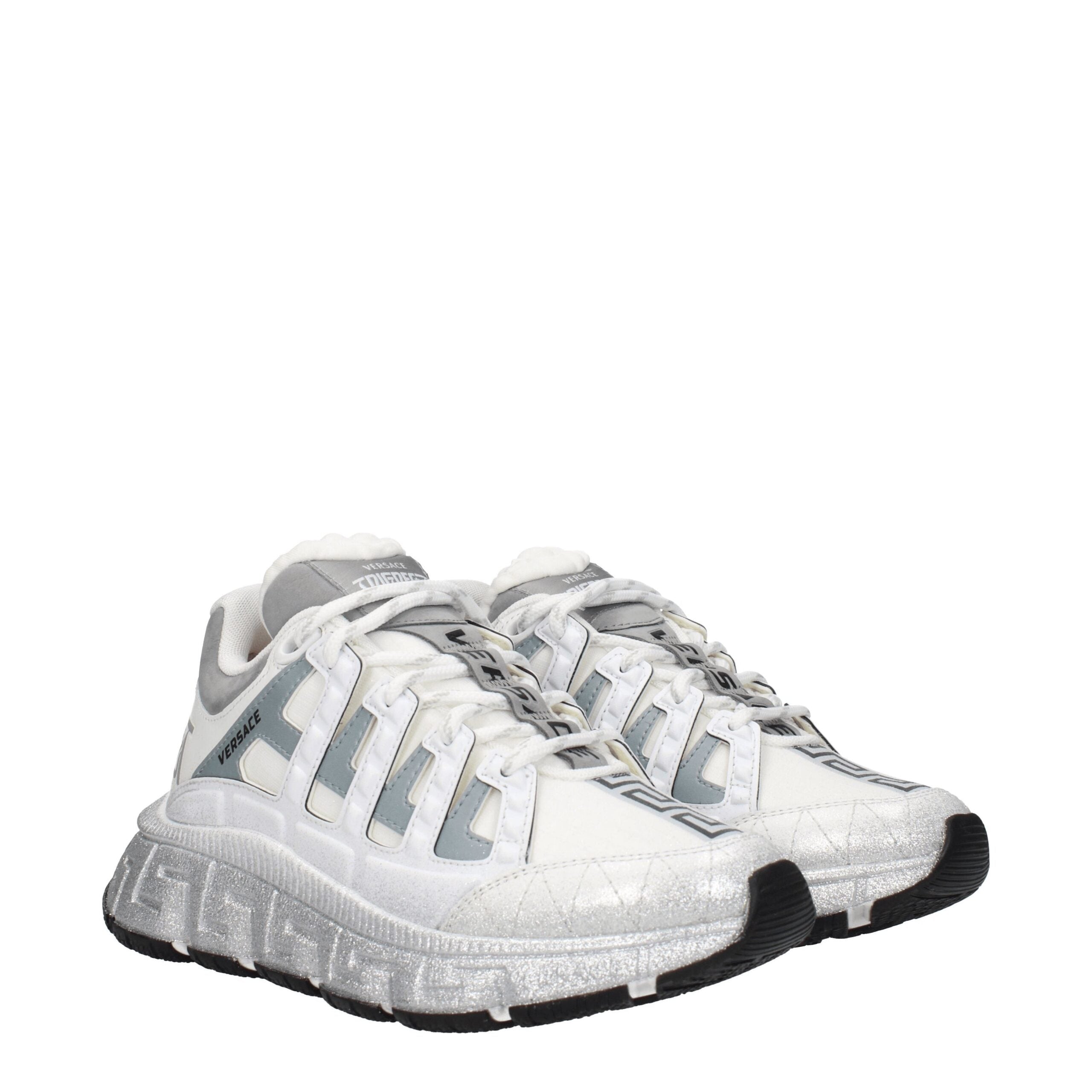 Versace White Greca Sneakers