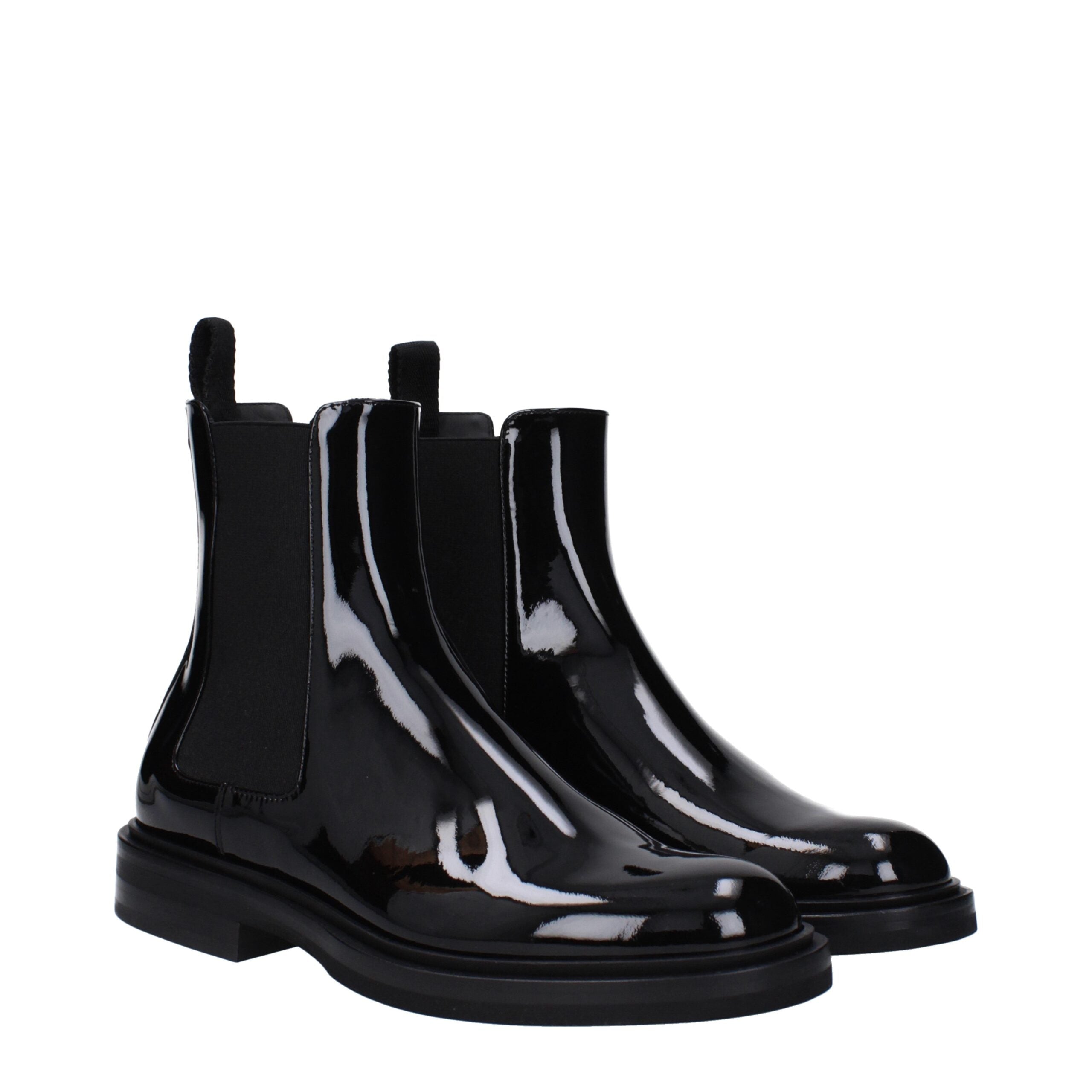 Dolce & Gabbana Black Leather Chelsea Boots