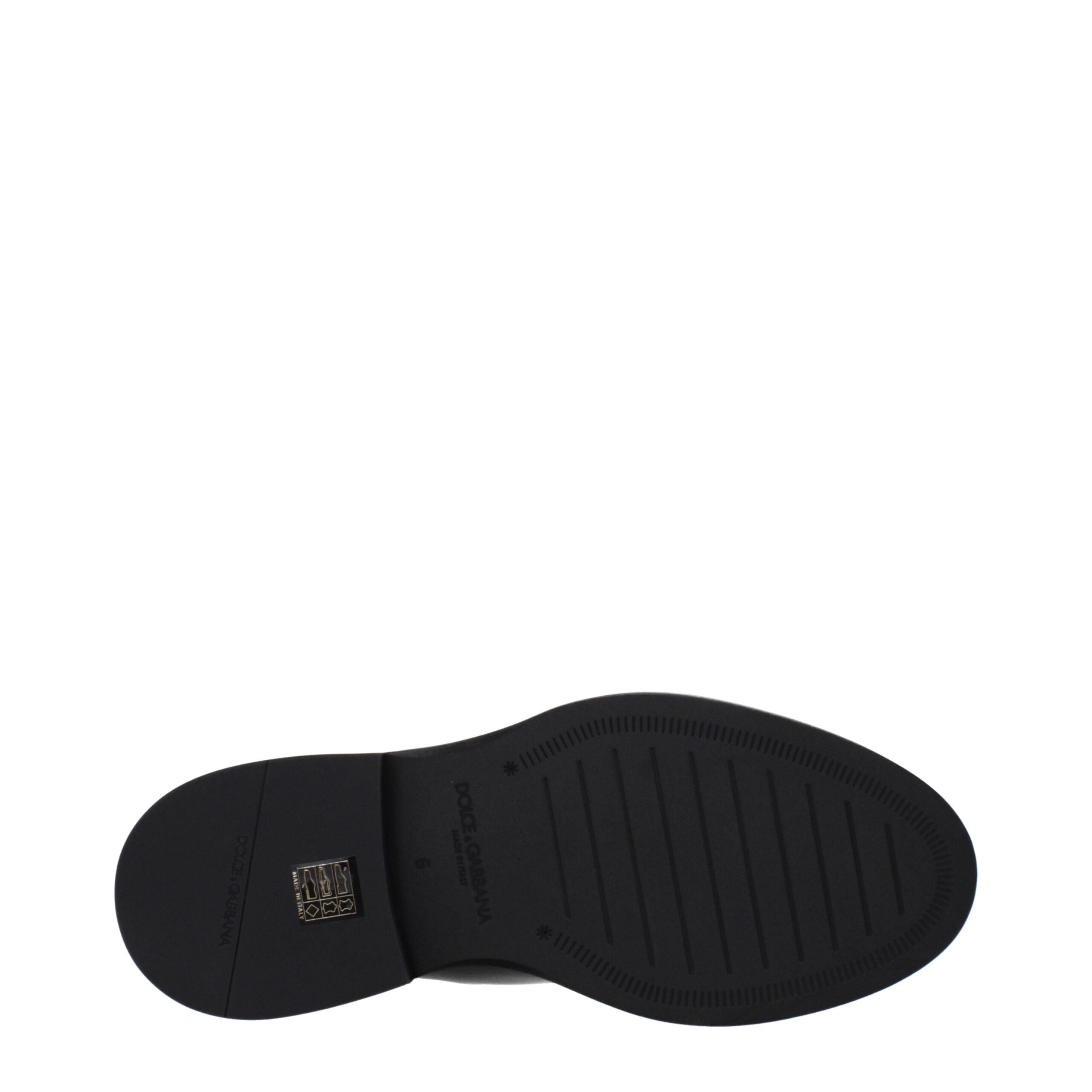 Dolce & Gabbana Black Leather Chelsea Boots