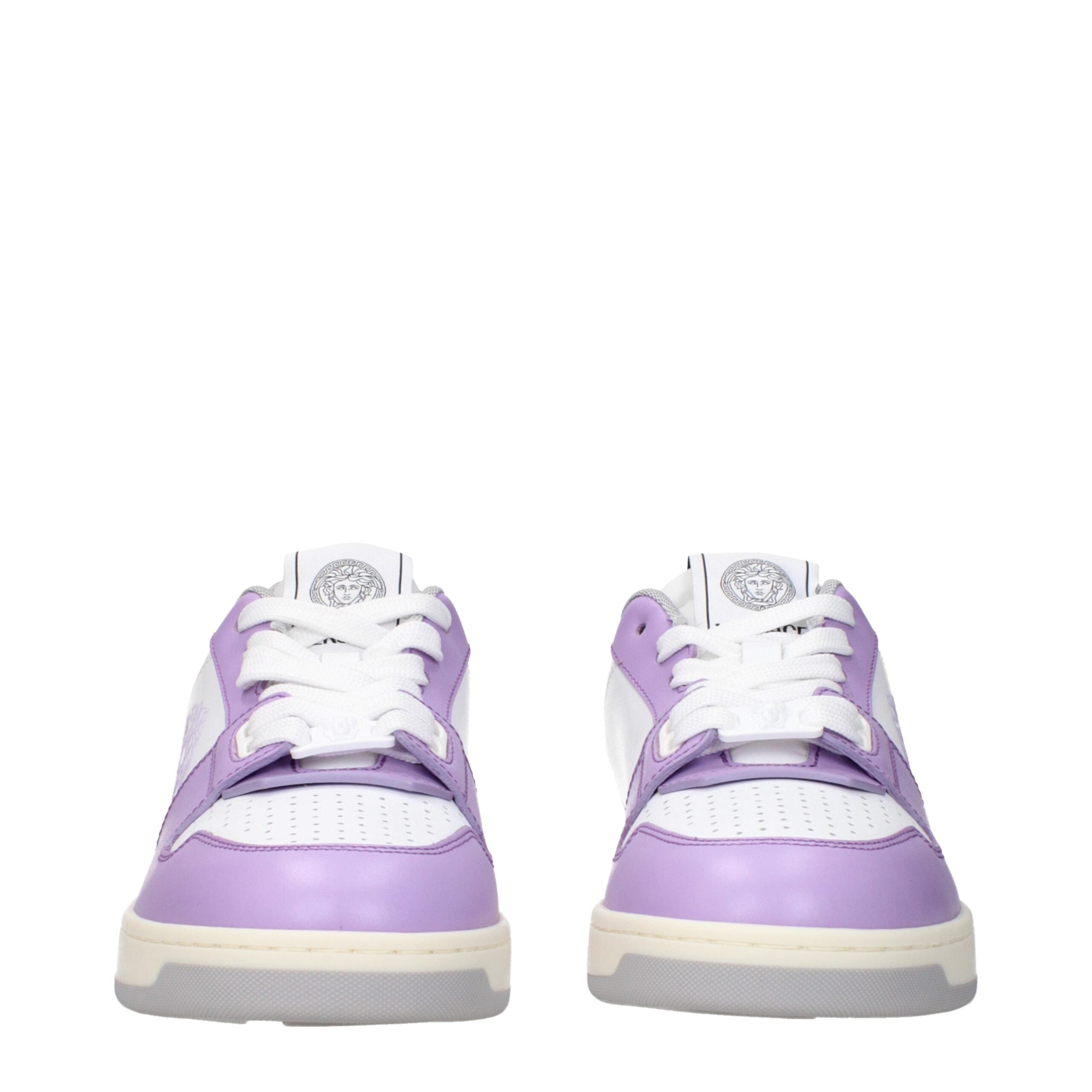 Versace Levander Leather Sneakers