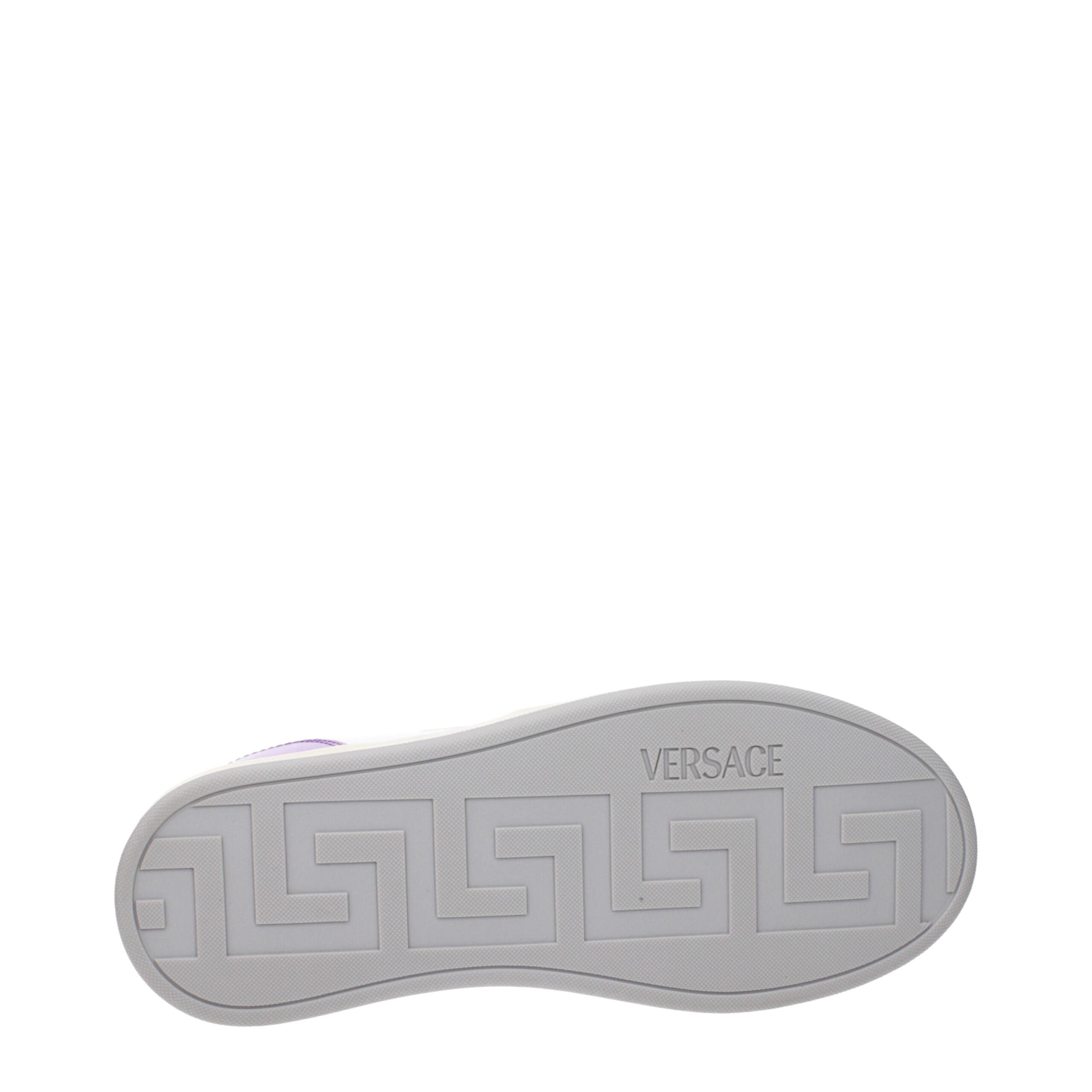 Versace Levander Leather Sneakers