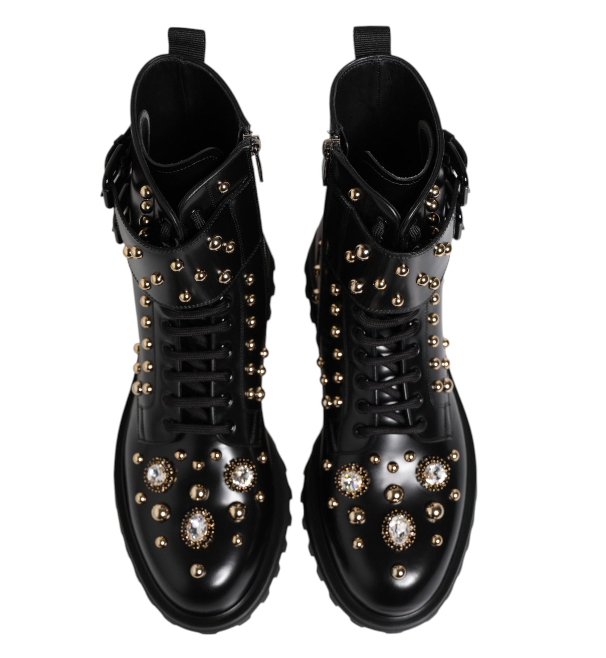 Dolce & Gabbana Black Studded Boots