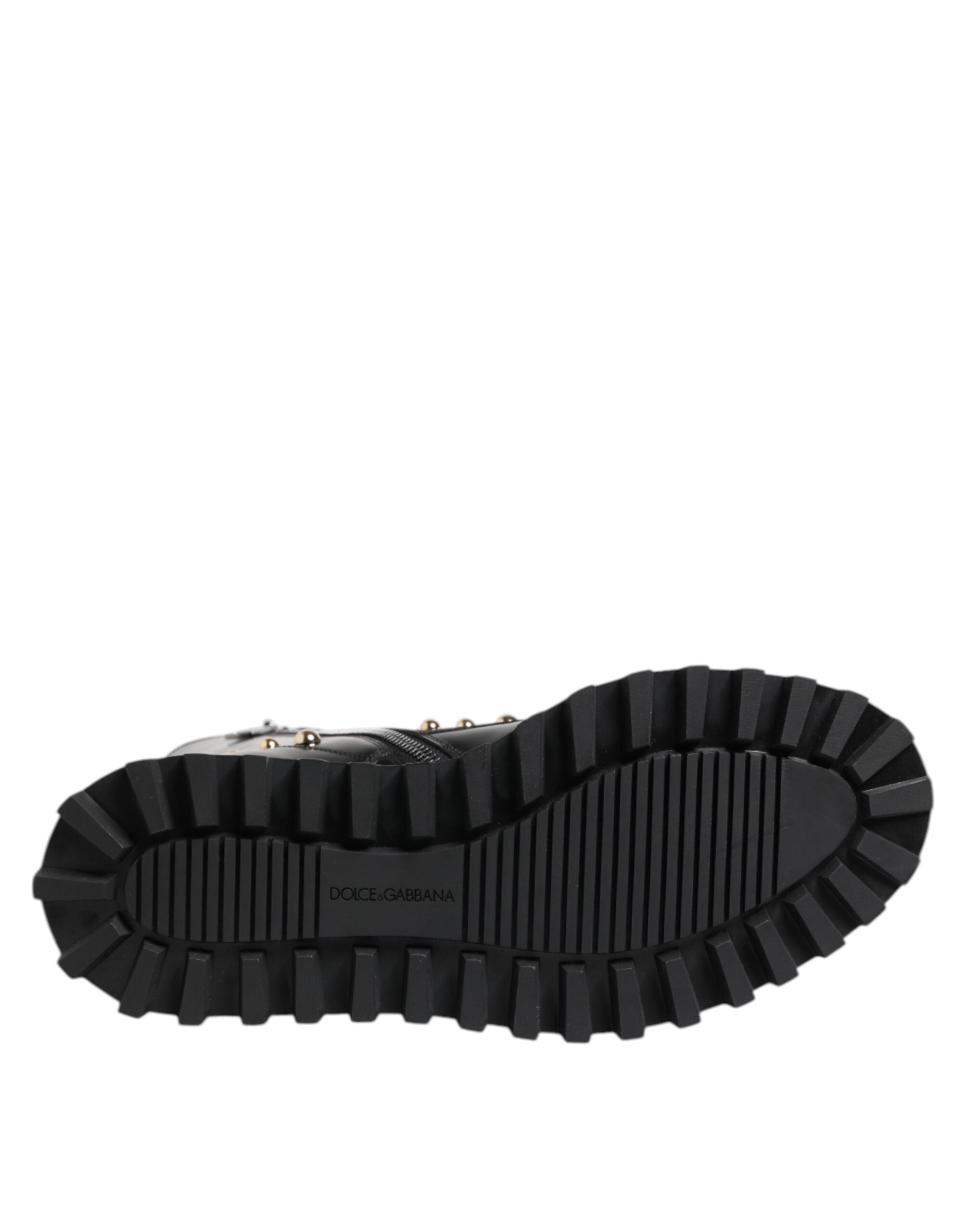 Dolce & Gabbana Black Studded Boots