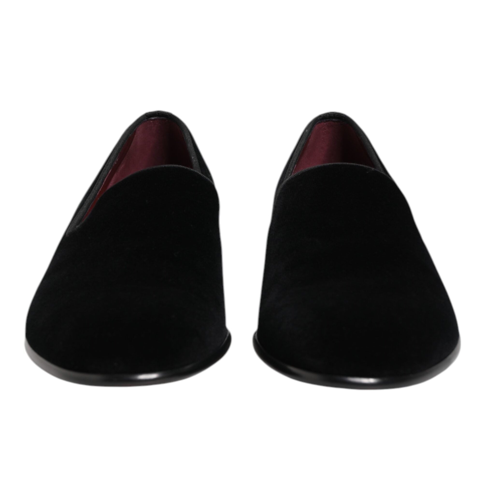 Dolce & Gabbana Black Velvet Loafers
