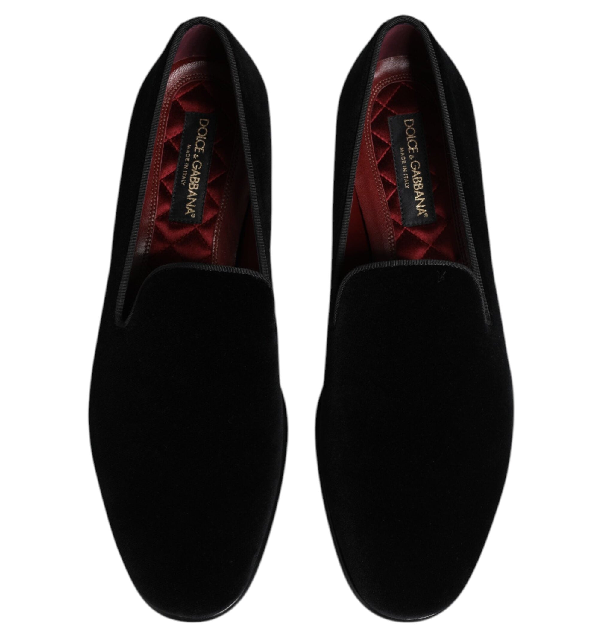 Dolce & Gabbana Black Velvet Loafers