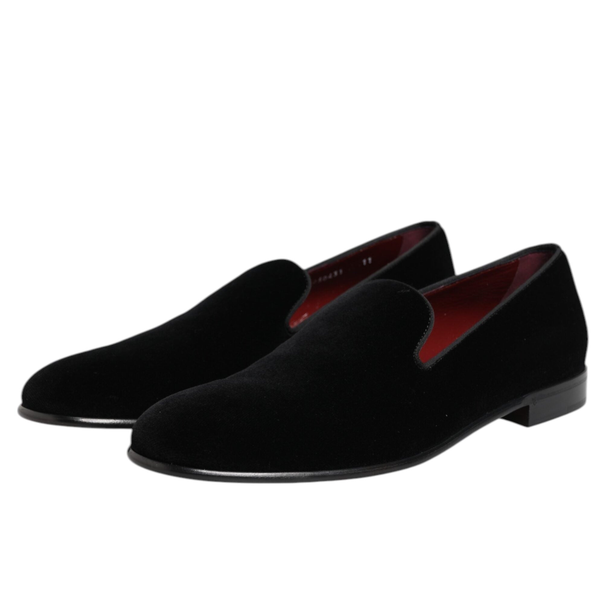 Dolce & Gabbana Black Velvet Loafers