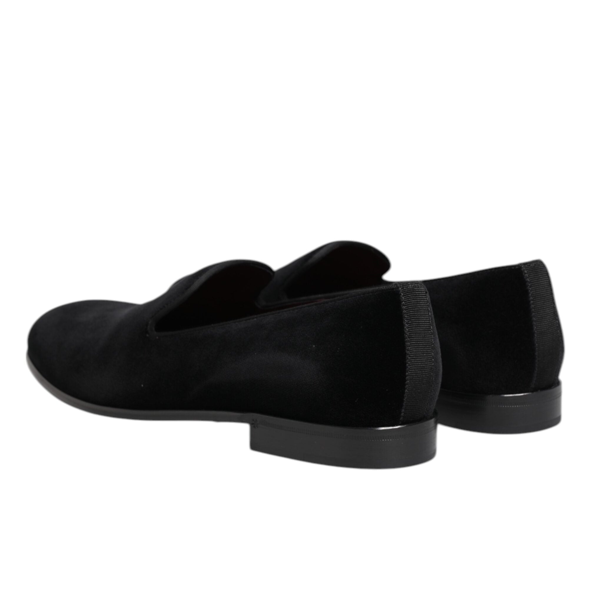 Dolce & Gabbana Black Velvet Loafers